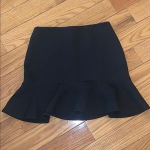 Black nylon skirt